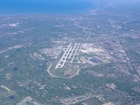 Cleveland-hopkins International Airport (CLE) - overview looking northeast - by john woody