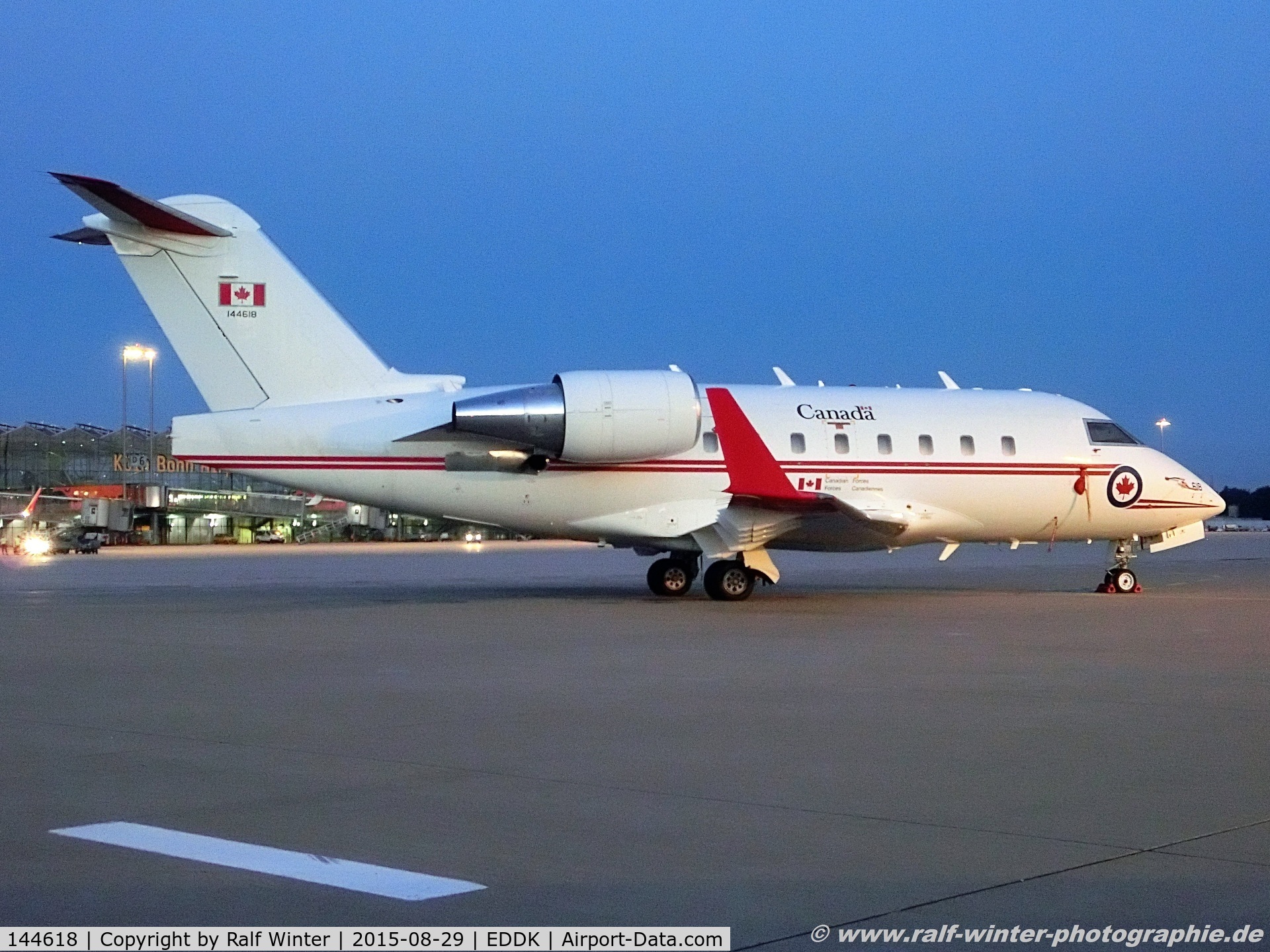 144618, 2002 Bombardier Challenger 604 (CL-600-2B16) C/N 5535, Bombardier CL-600-2B16 Challenger 604 - CFC Canadian Forces - 5535 - 144618 - 29.08.2015 - CGN
