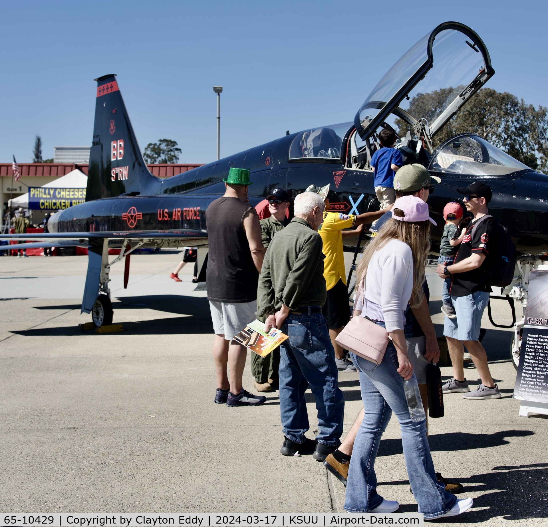 65-10429, 1965 Northrop T-38A-60-NO Talon C/N N.5848, Travis AFB airhsow California 2024.