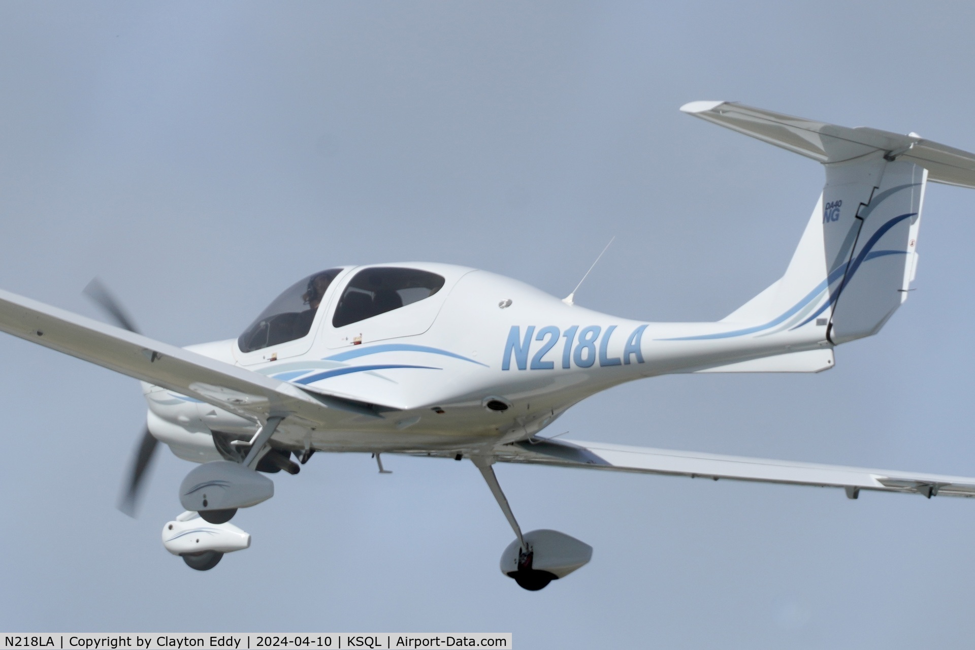N218LA, 2023 Diamond Aircraft Ind Inc. DA 40 NG C/N 40.NC248, San Carlos Airport in California 2024.