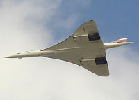 G-BOAF @ FZO - The last ever flight of any Concorde, 26th November 2003. G-BOAF is overflying Filton airfield at two thousand feet to take a wide circuit over the Bristol area before the final landing on the Filton (Bristol) runway from which she first flew in 1979 - by Adrian Pingstone