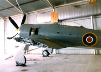 N62143 @ ADS - A bent Sea Fury - This aircraft now flies as the racer Riff Raff