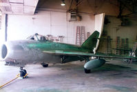 N1719 @ FTW - Mig-17 in the paint shop, Ft. Worth, TX - This aircraft was destroyed in a crash at Amarillo in Sept. 1996  -  NTSB report- http://www.ntsb.gov/ntsb/brief.asp?ev_id=20001208X06724&key=1