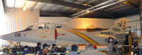 N524CF @ EFD - Collings Foundation TA-4J in the hanger at Ellington Field - PS photomerge