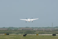 N690JK @ FTW - Taking off on runway 27 Meacham Field
