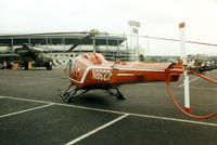 N86239 @ TX08 - Enstrom 280X at a Helicopter show in the former Texas Rangers baseball stadium parking lot.