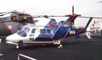 N1VQ @ EGLF - Agusta A.109MAX at Farnborough International 1990