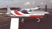 F-WOMG @ EGLF - SOCATA TB-31 Omega sole prototype at Farnborough International 1990