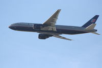 N787UA @ KLAX - United Airlines  Boeing 777-222, N787UA departs KLAX RWY 25R - by Mark Kalfas