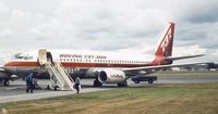 N352AU @ EGLF - Boeing 737-3B7 of Boeing / USair at Farnborough International 1984