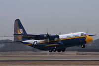 164763 @ AFW - US Navy Blue Angels C-130 Fat Albert at Alliance Airport, Fort Worth