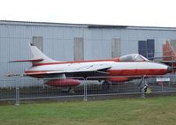 E-424 @ X3DT - Hawker Hunter F51 at the AeroVenture, Doncaster