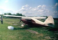 N8886K @ KCGS - Stinson 108-1 Voyager 150 at College Park MD airfield