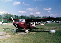N8886K @ KCGS - Stinson 108-1 Voyager 150 at College Park MD airfield