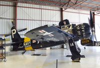 N14WB @ KCNO - Grumman F8F-2 Bearcat at the Planes of Fame Air Museum, Chino CA