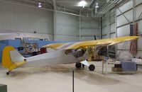 N28118 @ KPSP - Piper J3L-65 Cub, being restored at the Palm Springs Air Museum, Palm Springs CA
