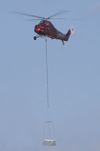 N6BL @ GPM - 5 State Helicopter S-58 lifting HVAC units in Grand Prairie, TX