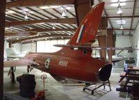 N611JR @ KHIO - Hawker Hunter F51 at the Classic Aircraft Aviation Museum, Hillsboro OR