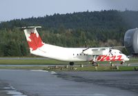 C-FACT @ CYCD - De Havilland Canada DHC-8-311 (Dash 8) of Buzz at Nanaimo Airport, Cassidy BC