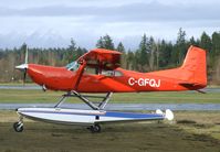 C-GFQJ @ CYCD - Baker Turbo (Cessna 185 Skywagon converted to Rolls-Royce Allison turboprop) on amphibious floats at Nanaimo Airport, Cassidy BC