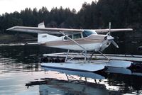 C-GDOM @ CAC8 - Cessna A185F Skywagon on floats at the Seair seaplane terminal, Nanaimo BC
