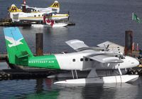 C-FWTE @ CYHC - De Havilland Canada DHC-6-100 Twin Otter on floats of Westcoast Air at Coal Harbour (Downtown) seaplane base, Vancouver BC