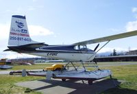 C-FQRZ @ CAH3 - Cessna 182B on amphibious floats at Courtenay Airpark, Courtenay BC