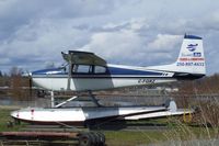 C-FQRZ @ CAH3 - Cessna 182B on amphibious floats at Courtenay Airpark, Courtenay BC
