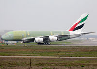 F-WWSF @ LFBO - C/n 0132 - For Emirates as A6-EEK - by Shunn311
