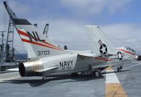 143703 - Vought F-8A Crusader at the USS Hornet Museum, Alameda CA