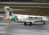 F-OIXO @ LFBO - Parked at the General Aviation area for delivery... First ATR42-600 for Air Antilles Express - by Shunn311