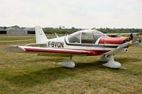 F-BVCN @ LFES - Robin HR-200-100 Club, Static display, Guiscriff airfield (LFES) open day 2014 - by Yves-Q
