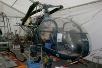 05 @ LFBO - SNCASE SE-3130 Alouette II Marine, Under restoration,  Preserved at Ailes Anciennes Museum, Toulouse-Blagnac - by Yves-Q