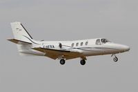 F-HFRA @ LFRN - Cessna 501 Citation, Short approach rwy 10, Rennes St Jacques airport (LFRN-RNS) - by Yves-Q