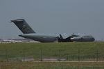 04-4131 @ DFW - C-17 at DFW Airport after bringing equipment and vehicles for a presidential visit.