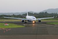 F-HPTP @ TFFF - Airbus A330-323X, Taxiing to boarding area, Martinique-Aimé-Césaire airport (TFFF-FDF) - by Yves-Q