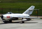 N996 @ KEFD - Mikoyan i Gurevich MiG-15 FAGOT at the Lone Star Flight Museum, Houston TX