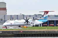 LX-LQA @ EGLC - Departing from London City Airport. - by Graham Reeve