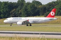 TC-JPU @ LFSB - Airbus A320-214, Taxiing to holding point rwy 15, Bâle-Mulhouse-Fribourg airport (LFSB-BSL) - by Yves-Q