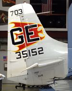 N65164 @ KADS - Douglas AD-5W (EA-1E) Skyraider in the maintenance hangar at the Cavanaugh Flight Museum, Addison TX