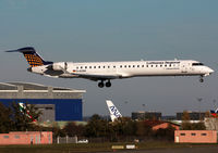 D-ACNV @ LFBO - Landing rwy 14R in Eurowings c/s with Lufthansa Regional titles - by Shunn311