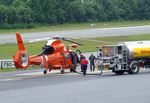 6558 @ KHKY - Aerospatiale HH-65C Dolphin of the USCG at the Hickory regional airport