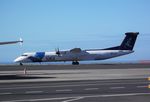 CS-TRE @ LPPD - De Havilland Canada DHC-8-402 (Dash 8) of SATA at Ponta Delgada airport, Sao Miguel / Azores