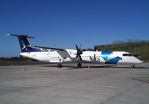 CS-TRF @ LPPD - De Havilland Canada DHC-8-402 Q400 (Dash 8) of SATA at Ponta Delgada airport, Sao Miguel / Azores