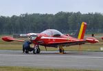 ST-25 @ EBBL - SIAI-Marchetti SF.260MB of the FAeB (Belgian Air Force) 'Diables Rouges / Red Devils' aerobatic team at the 2022 Sanicole Spottersday at Kleine Brogel air base