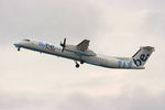 G-ECOF @ LFRN - De Havilland Canada Dash 8, Take off rwy 28, Rennes-St Jacques airport (LFRN-RNS) - by Yves-Q