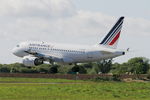 F-GUGO @ LFRB - Airbus A318-111, Landing rwy 25L, Brest-Bretagne airport (LFRB-BES) - by Yves-Q