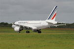 F-GUGR @ LFRB - Airbus A318-111, Take off run rwy 25L, Brest-Bretagne airport (LFRB-BES) - by Yves-Q