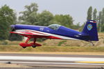 F-TGCJ @ LFSI - Extra 330SC, French Air Force aerobatic team, Take off rwy 29, St Dizier-Robinson Air Base 113 (LFSI) - by Yves-Q