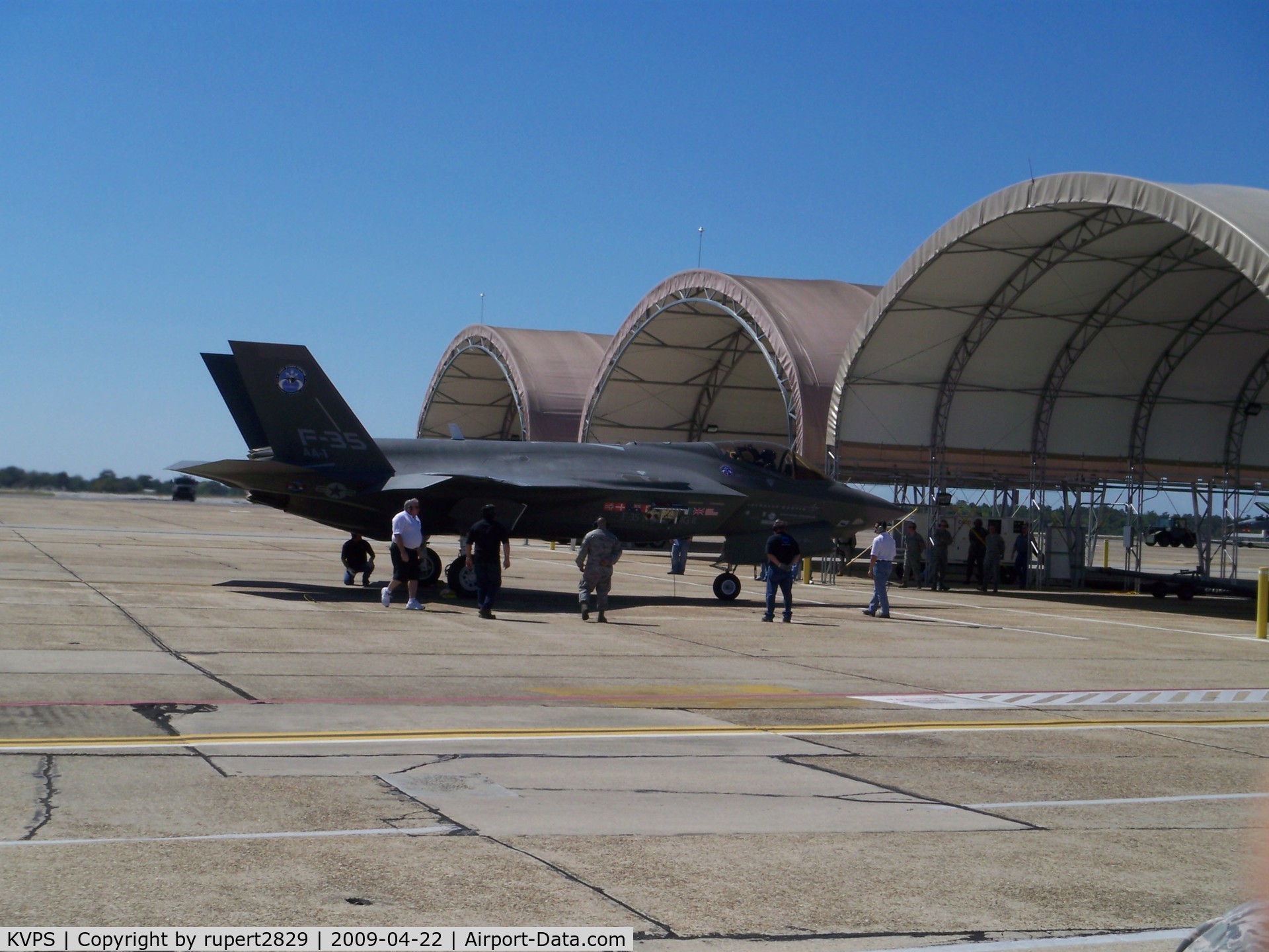 Eglin Afb Airport (VPS) - F-35a  AA-1 at Eglin Air force Bace Spring 2009